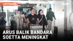 RIBUAN PENUMPANG TIBA DI TERMINAL KEDATANGAN BANDARA SOETTA JELANG BERAKHIRNYA LIBURAN NATARU