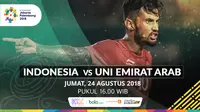 Sepak Bola Asian Games 2018 Indonesia Vs Uni Emirat Arab (UEA) (Bola.com/Adreanus Titus)