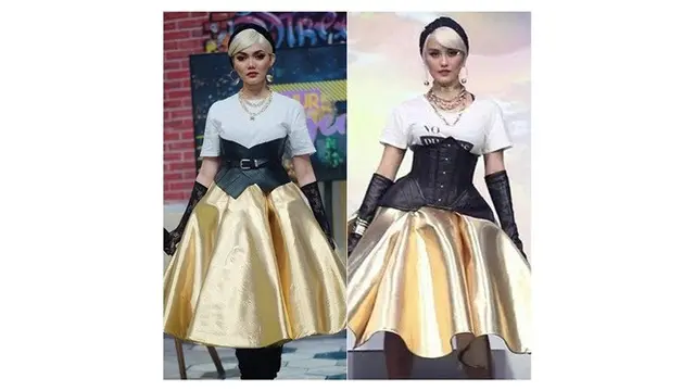 10 Potret Rina Nose Tirukan Gaya Artis Lain, Banjir Pujian Netizen