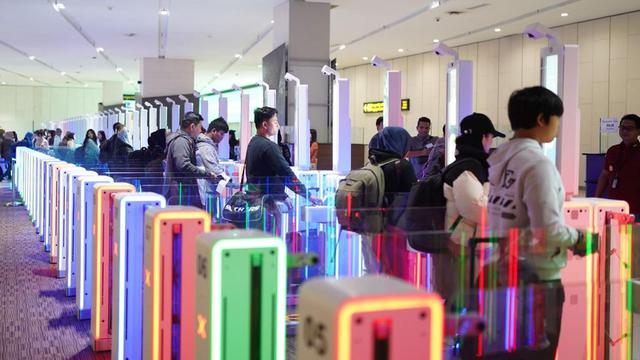 Tempat pemeriksaan imigrasi (TPI) di Bandara Internasional Soekarno Hatta