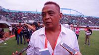 Manajer PSS musim 2018, Sismantoro. (Bola.com/Vincentius Atmaja)