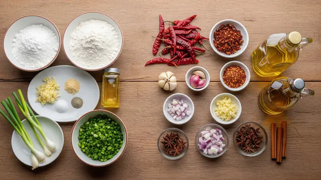 Bahan-bahan Cimol Bojot dan Chili Oil