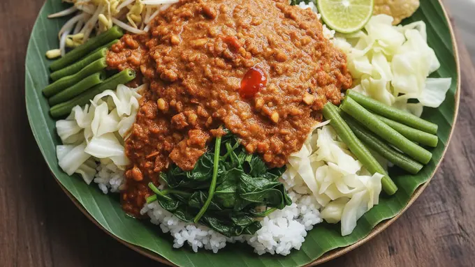 Ilustrasi Nasi Pecel