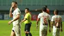 Pemain Persija Jakarta, Marko Simic (kiri) melakukan selebrasi usai mencetak gol ke gawang Persiraja Banda Aceh dalam laga pekan ke-6 BRI Liga 1 2021/2022 di Stadion Pakansari, Bogor, Sabtu (10/2/2021). Persija menang 1-0. (Bola.com/M Iqbal Ichsan)