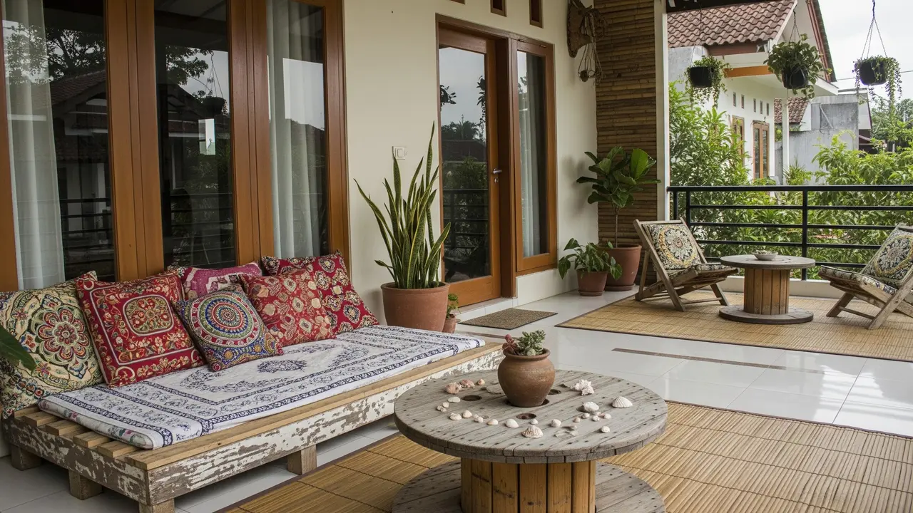 Desain Teras Rumah Gaya Bohemian Budget di Bawah Rp2 Juta