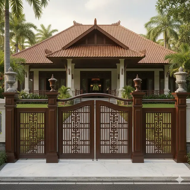 Model Pagar Klasik Sederhana yang Timeless (Foto: Gemini AI)