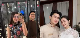Intip busana selebriti yang rayakan Imlek tanpa busana bernuansa merah (@aaliyah.massaid @rantymaria)
