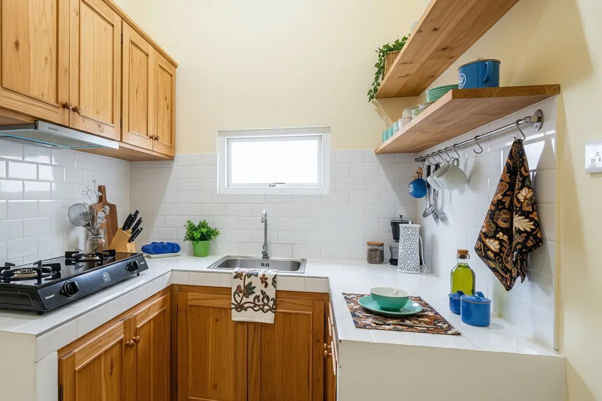 Desain Kitchen Set Kecil Murah Budget 10 Juta/ Ilustrasi AI