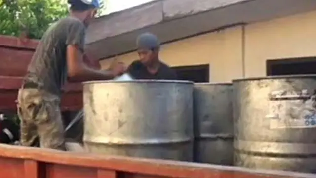 Timbunan Drum dan Jerigen Berisi BBM di Sulbar Disita Polisi