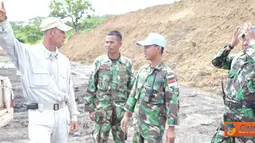 Satgas Kompi Zeni TNI Kontingen Garuda XX-H baru-baru ini selesai membangun lapangan tembak senapan yang akan digunakan sebagai tempat latihan menembak.