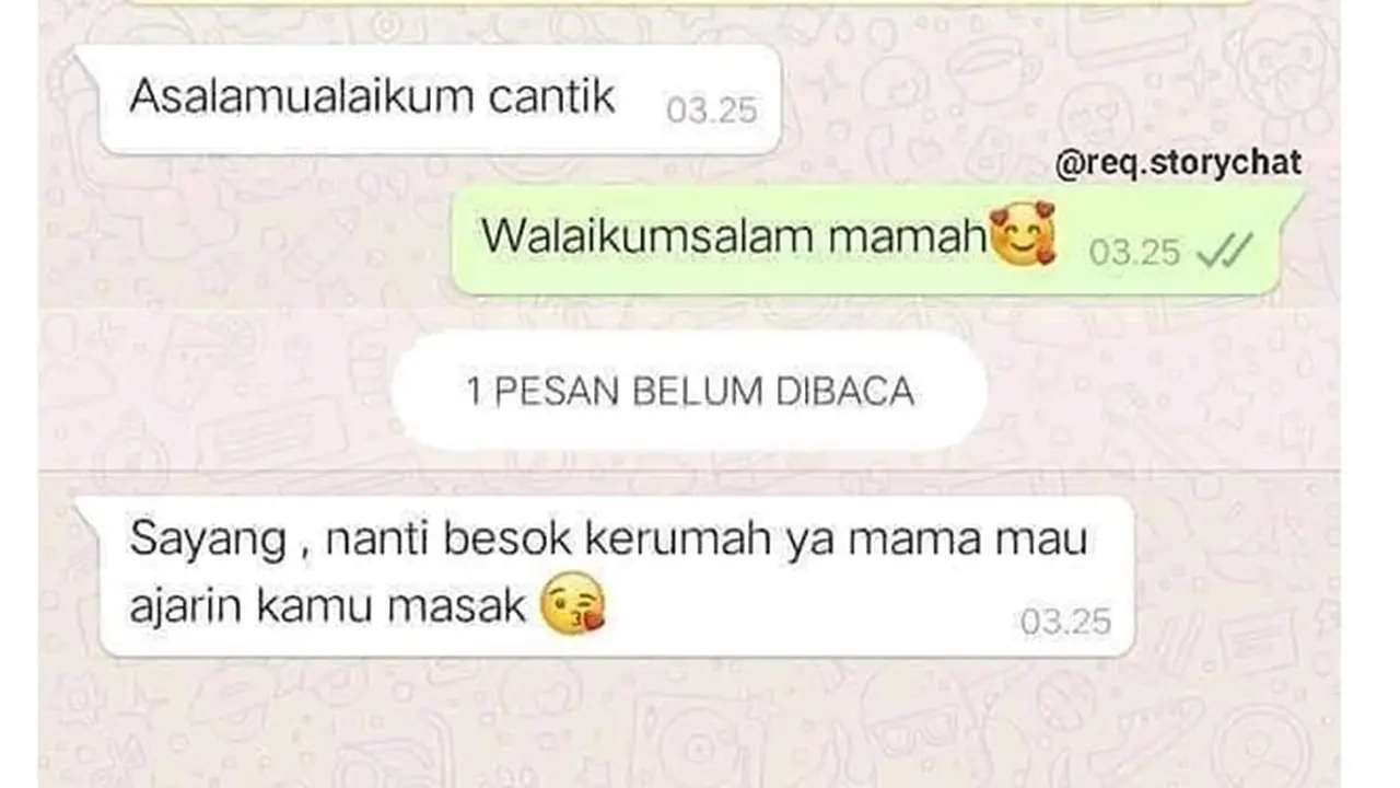 6 Chat Ibu Mertua dengan Mantunya Ini Bikin Senyum, Bak Anak Kandung Sendiri