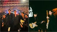 Dul Jaelani dan Zavier anak Andra gitaris Dewa 19 yang kompak ngeband bareng. (Sumber: Instagram/duljaelani/_____zavi)