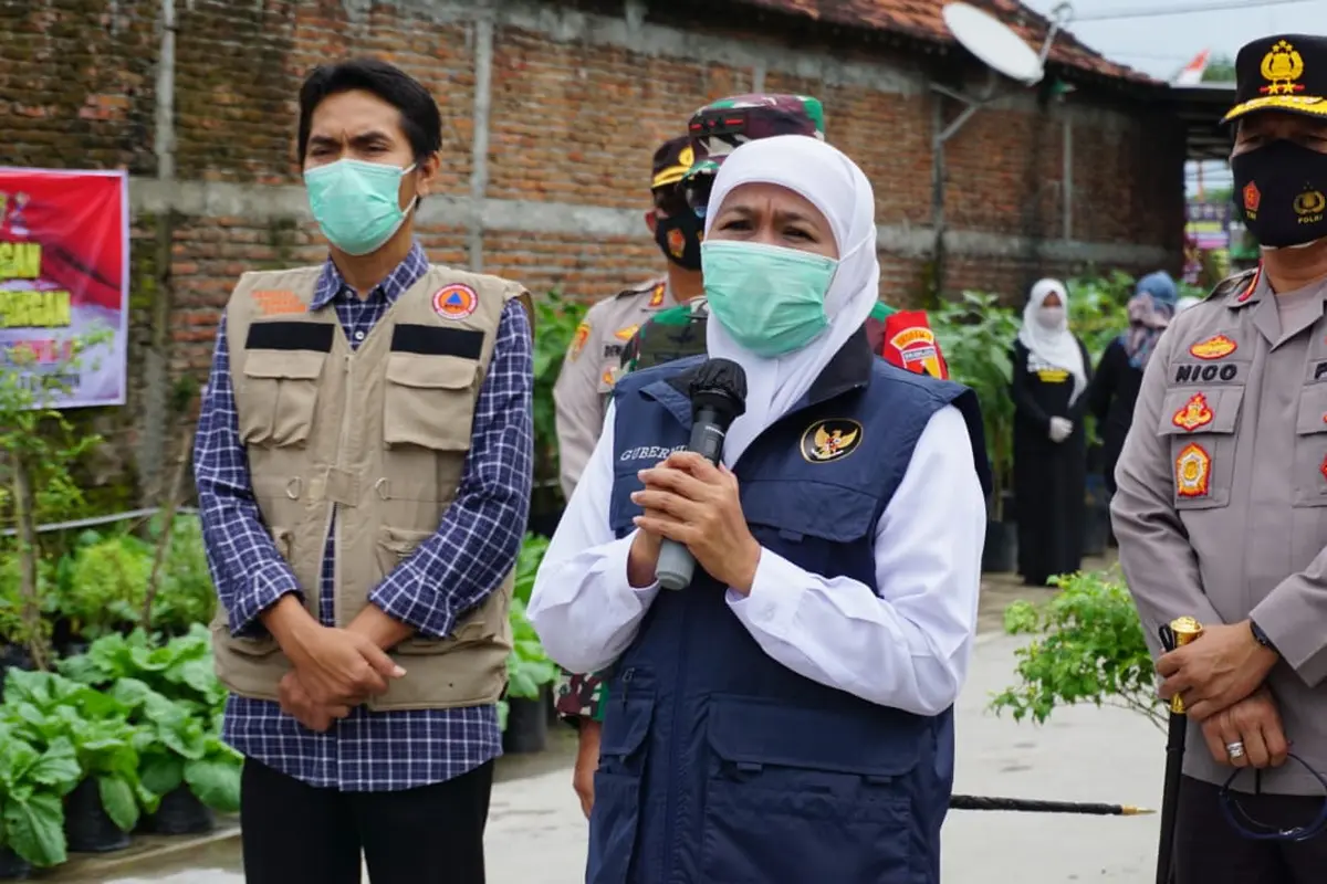 Gubernur Jatim  Khofifah Indar Parawansa. (Dian Kurniawan/Liputan6.com)