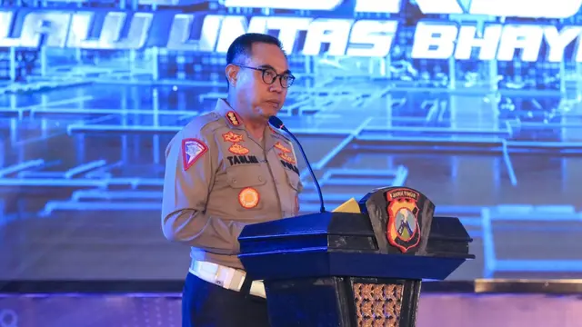 Dirlantas Polda Jatim, Kombes Pol Muhammad Taslim Chairuddin. (Dian Kurniawan/Liputan6.com)