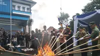 4,6 Juta Batang Rokok Dibakar di Kota Malang