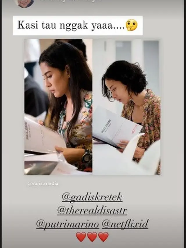 Dian Sastrowardoyo isyaratkan terlibat dalam serial Gadis Kretek (Foto: Instagram @therealdisastr)
