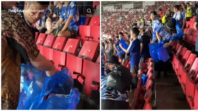 Viral Suporter Timnas Jepang Bersihkan GBK Usai Pertandingan, Bahu Membahu Pungut Sampah