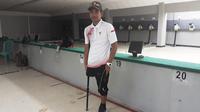 Ahmad Ridwan, atlet menembak termuda Indonesia yang tampil di Asian Para Games 2018. (KLY Sports/Fitri Apriani)