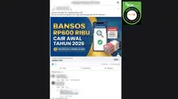 Cek Fakta: Tidak Benar Link Ini untuk Cek Status Bansos PKH 2026