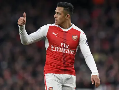 Manchester United, melalui situs resminya, Senin (22/1/2018), mengumumkan telah resmi merekrut Alexis Sanchez. (EPA/Will Oliver)