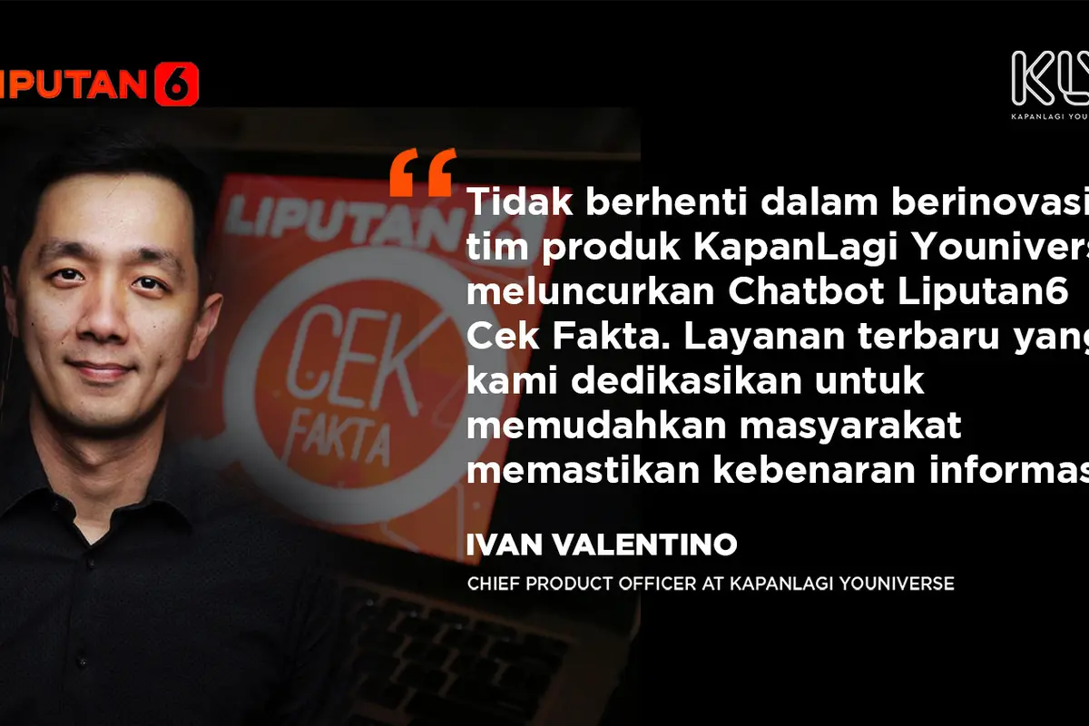 Chatbot WhatsApp Liputan6 Cek Fakta