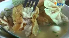 Makanan Unik jika diteliti, bakso dan durian bisa langsung menikmatinya dalam satu mangkok.
