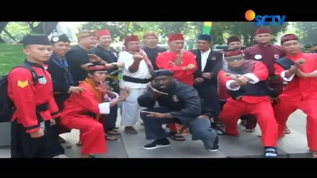 Masyarakat Pencak Silat Indonesia (Maspi) menggelar temu pendekar internasional ke-2 di Balai Kota Bandung, Jawa Barat.