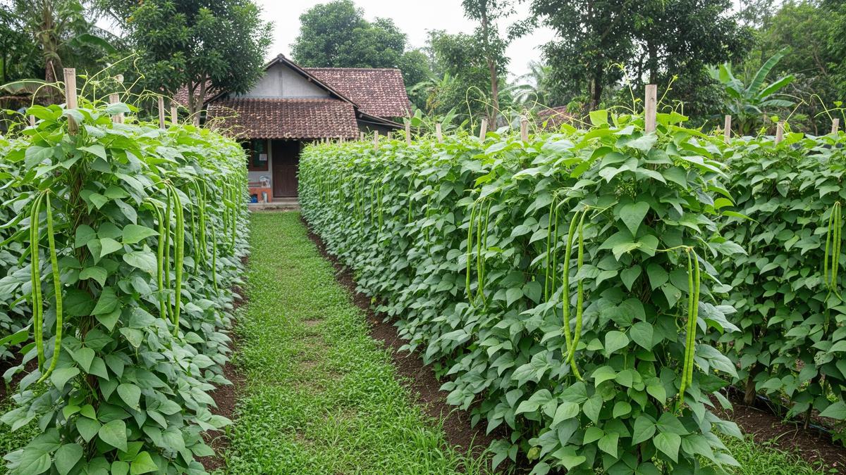 8 Ide Kebun Koro Pedang untuk Lahan Menganggur, Solusi Hemat Ruang dan Panen Maksimal