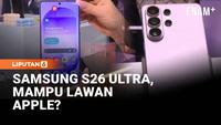 Samsung memperkenalkan ponsel terbarunya, S26 Ultra, sebagai model paling premium dalam lini S26. Secara desain, perangkat ini tidak jauh berbeda dari seri sebelumnya dengan ukuran dan tata letak kamera yang serupa dengan S25.