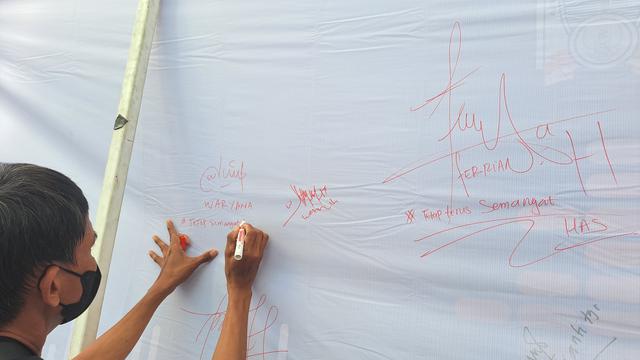 Dukungan untuk orang dengan HIV/AIDS (Foto: Pramita)