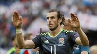 Gareth Bale janji tampil maksimal melawan Rusia di partai penentuan fase grup Piala Eropa 2016. (REUTERS/Gonzalo Fuentes)