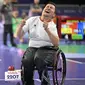 Bintang Satria Herlangga sukses menghadirkan kejutan kala tampil di laga perdana Boccia Paralimpiade 2024. (Dok. Instagram NPC Indonesia)