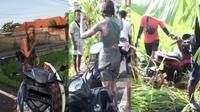 Kumpulan Aksi Turis Asing Berulah Menggunakan Sepeda Motor di Bali (ist)