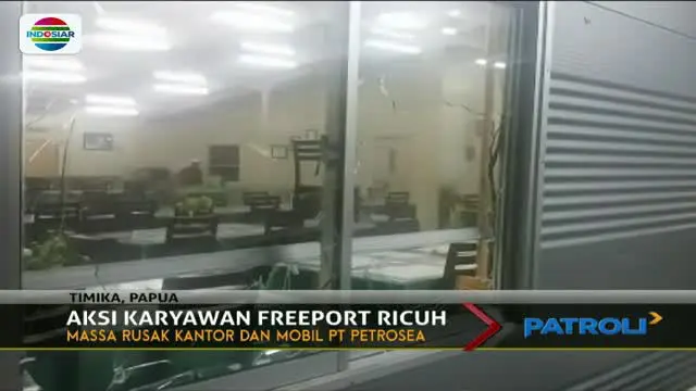 Kawasan PT Freeport Masih Dijaga Usai Unjuk Rasa Anarkis