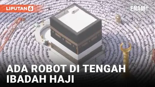 VIDEO: Canggih! Bergaul dengan Robot di Tengah Ibadah Haji