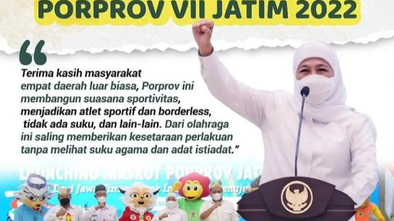 Pemerintah Provinsi Jawa Timur (Jatim) menggelar Pekan Olahraga Provinsi (Porprov) VII tahun 2022. Perhelatan olahraga ini akan digelar mulai tanggal 25 Juni hingga 2 Juli 2022.