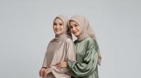 Model Gamis Modern Bahan Satin. Gemini