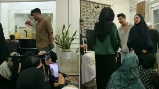 6 Potret Pertemuan Irish Bella dan Ammar Zoni di Kajian Umi Pipik, Terlihat Canggung