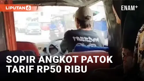 VIDEO: Viral, Sopir Angkot di Cikarang Patok Tarif Rp50 Ribu