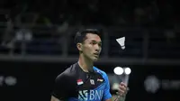 Jonatan Christie akan menghadapi unggulan pertama asal Denmark pada laga semifinal Malaysia Open 2022 di Axiata Arena, Kuala Lumpur, Sabtu (1/7). (foto: PBSI)