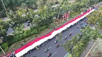 Kemeriahan Kirab Merah Putih Merajut Kebhinekaan