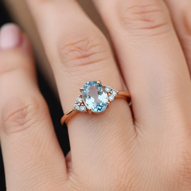 Cincin Emas Batu dengan Kombinasi Warna Cantik (Image by Gemini AI)