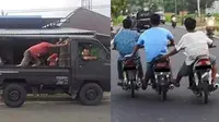 10 Potret Absurd Orang Bantu Dorong Kendaraan Mogok Ini Bikin Geleng Kepala
