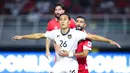 <p>Pemain Timnas Indonesia,&nbsp;Miliano Jonathans, saat melawan Timnas Lebanon dalam laga FIFA Matchday 2025 di Stadion Gelora Bung Tomo, Surabaya, Senin (8/9/2025). (Bola.com/Abdul Aziz)</p>