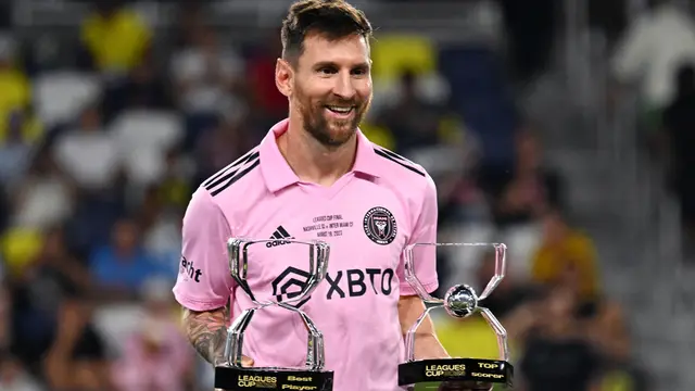 Foto: Girangnya Lionel Messi dan David Beckham Setelah Inter Miami Raih Gelar Juata untuk Pertama Kalinya