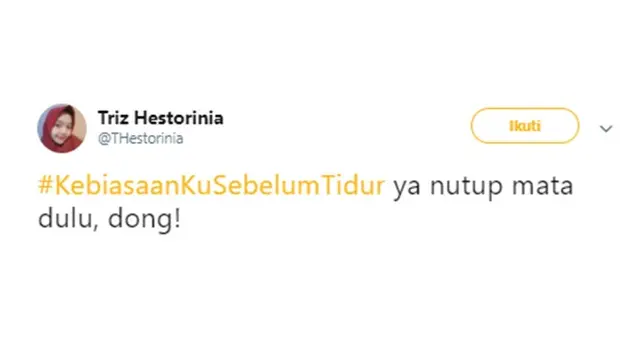 Cuitan kocak (Sumber: Twitter/THestorinia)