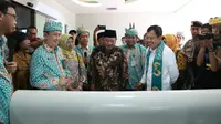 Menteri Kesehatan Terawan Agus Putranto kunjungan kerja ke RSUD Sidoarjo, Jawa Timur pada Jumat, 13 Desember 2019. (Foto: Liputan6.com/Dian Kurniawan)