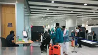 448 Jemaah Calon Haji Asal Rokan Hilir dan Kampar Terbang ke Madinah
