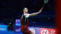 Tunggal putra Indonesia Jonatan Christie. (foto; PBSI)