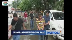 Tragisnya, tersangka membantai korban di depan ketiga orang anak mereka.